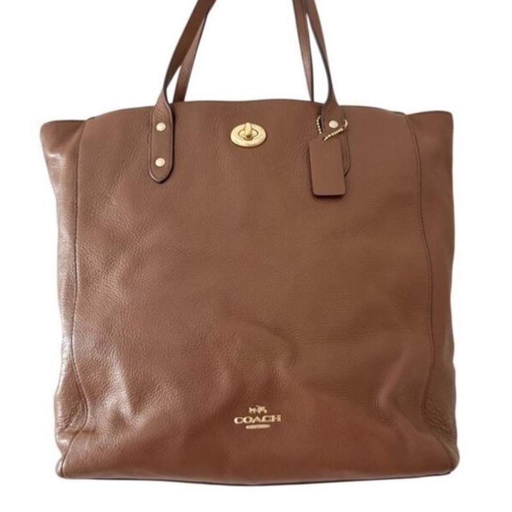 Coach Brown Leather Tote Bag